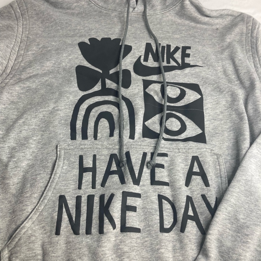 Nike Mens  Have a Nike Day Hoodie Pullover Gray Medium DQ4171-063 - Picture 2 of 5